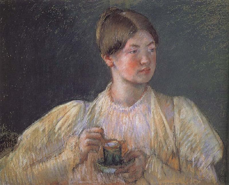 Mary Cassatt Hot chocolate oil painting picture